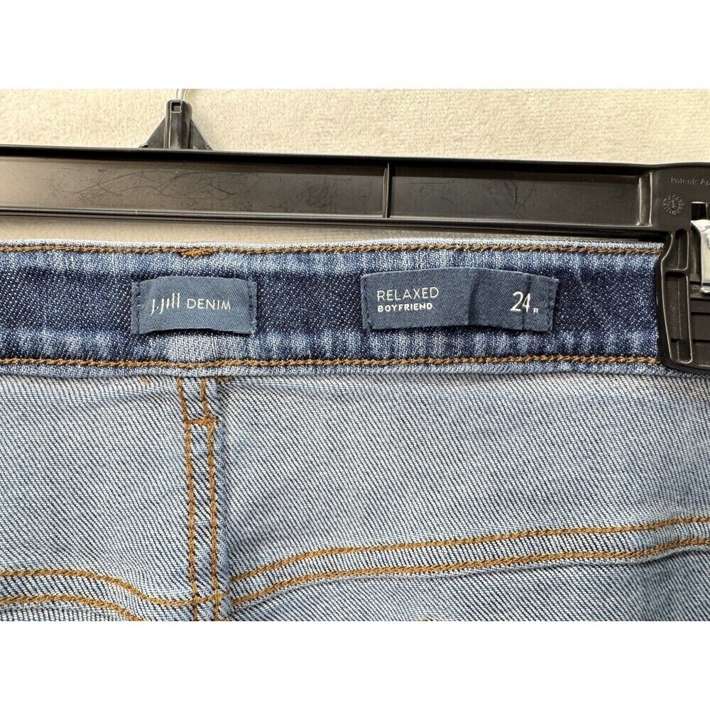 J Jill Denim Boyfriend Relaxed Fit Jeans Women's 24R Straight Leg Medium Wash - Picture 4 of 9
